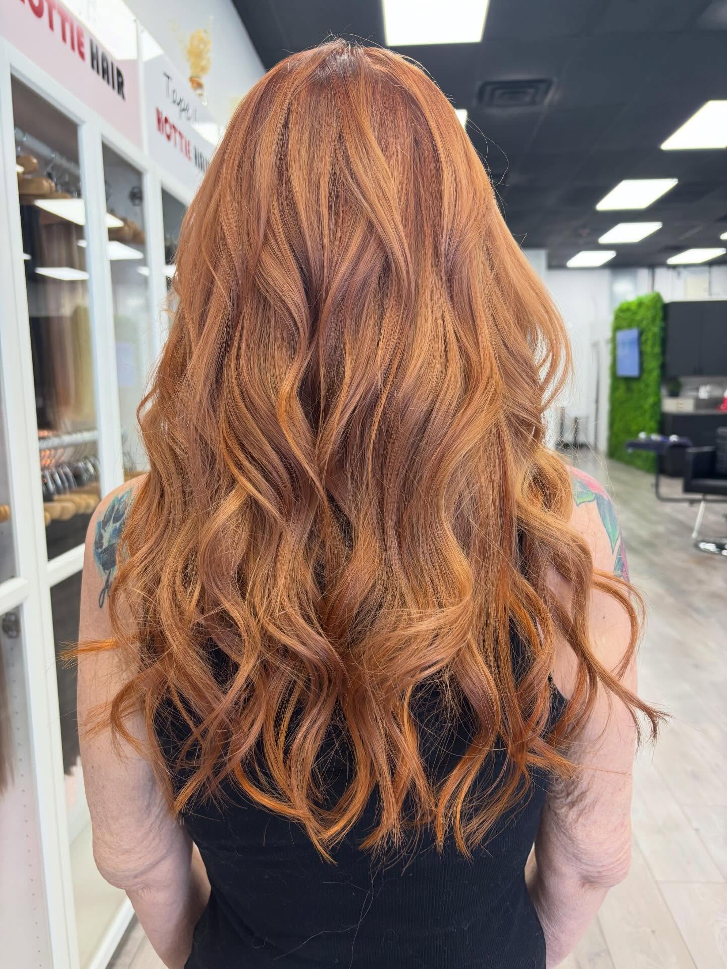 Dimensional Copper Hair Color Transformation