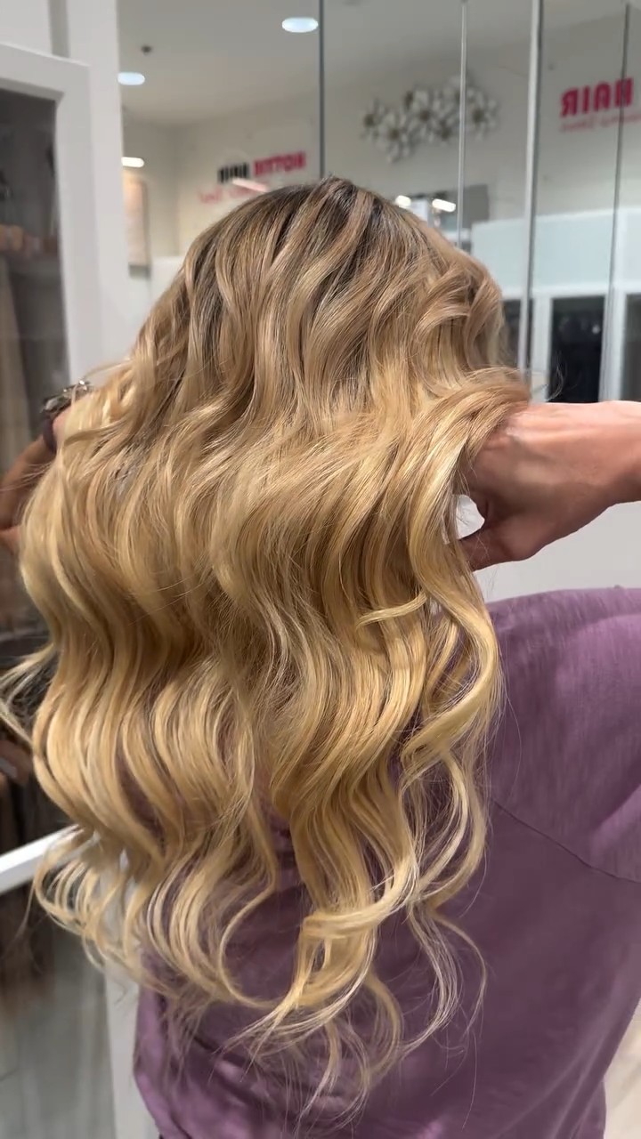 Beautiful Blonde Balayage and Styling